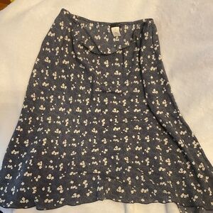 J. Crew 100% silk midi skirt